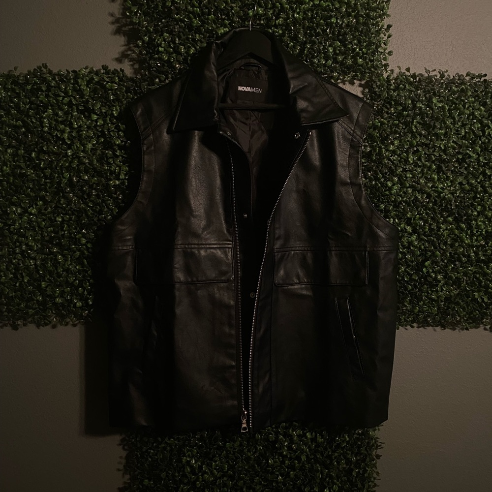 Faux Leather Vest